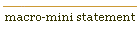macro-mini statement