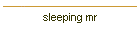 sleeping mr